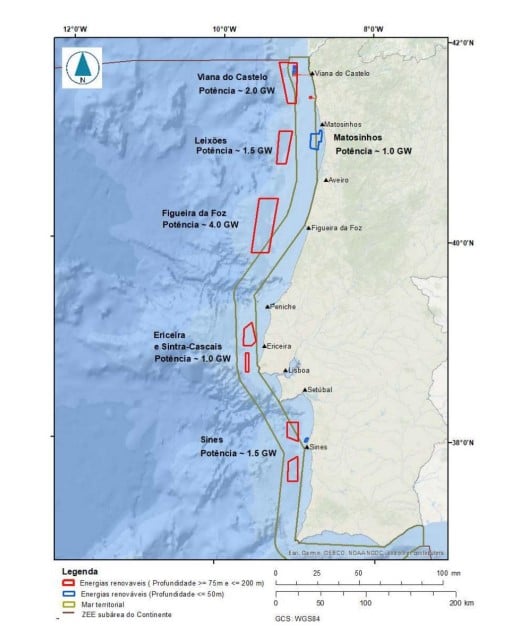 Portugal outlines 11 GW of offshore wind