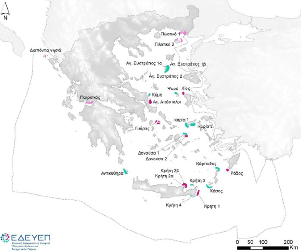 Greece announces offshore wind areas